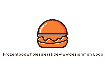 burger icon for fast food logo