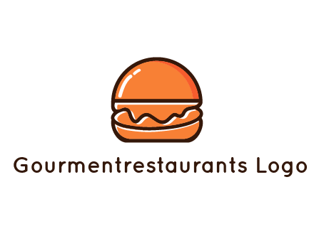 burger icon for fast food logo