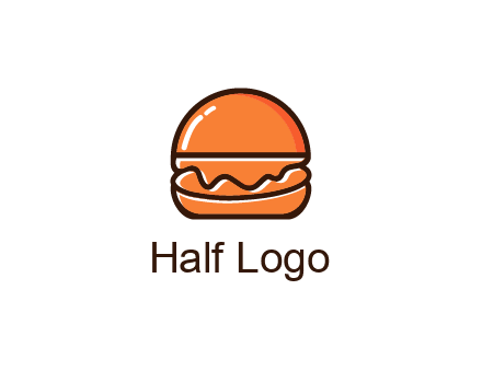 burger icon for fast food logo