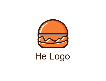 burger icon for fast food logo