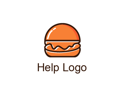 burger icon for fast food logo