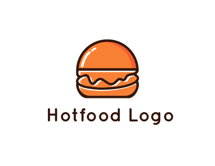 burger icon for fast food logo