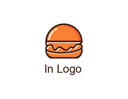 burger icon for fast food logo