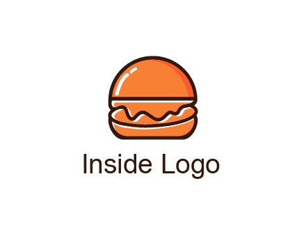 burger icon for fast food logo