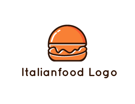 burger icon for fast food logo