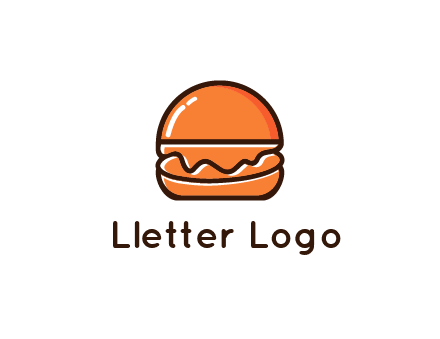 burger icon for fast food logo