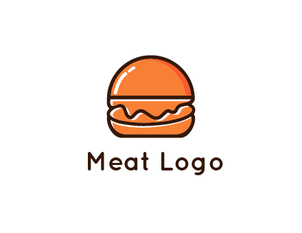 burger icon for fast food logo