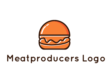 burger icon for fast food logo