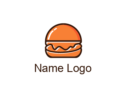 burger icon for fast food logo
