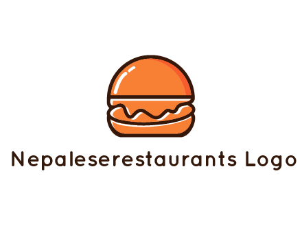 burger icon for fast food logo
