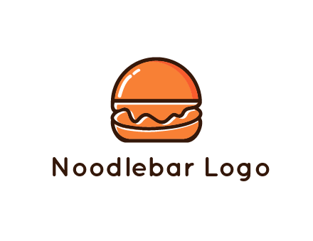 burger icon for fast food logo