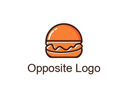 burger icon for fast food logo