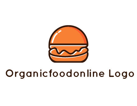 burger icon for fast food logo