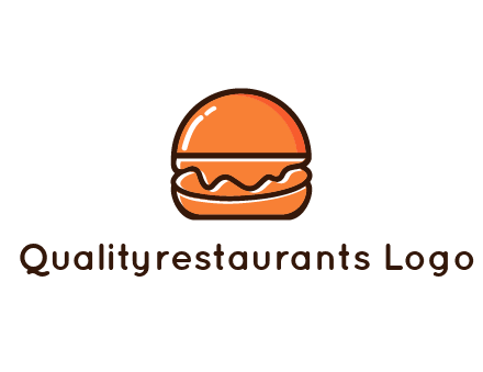 burger icon for fast food logo