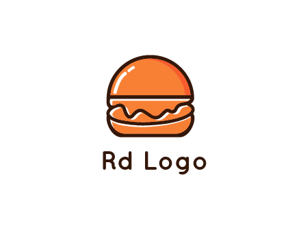 burger icon for fast food logo