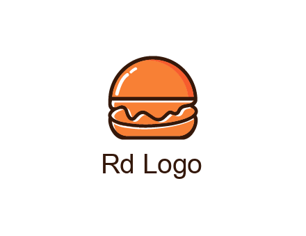 burger icon for fast food logo