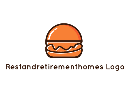burger icon for fast food logo