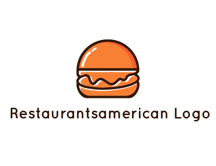 burger icon for fast food logo