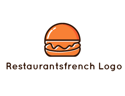 burger icon for fast food logo
