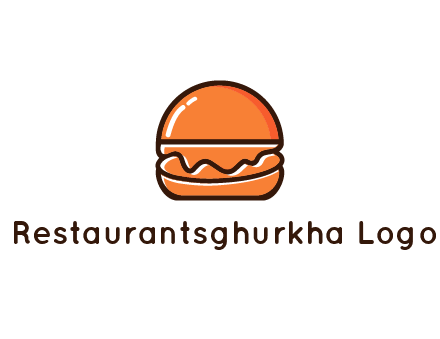 burger icon for fast food logo