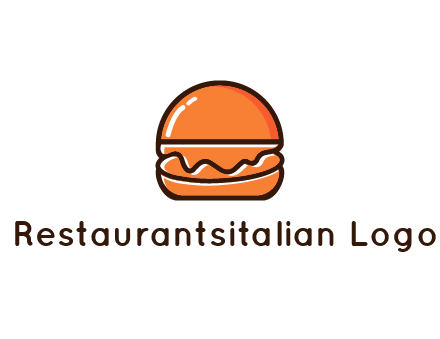 burger icon for fast food logo