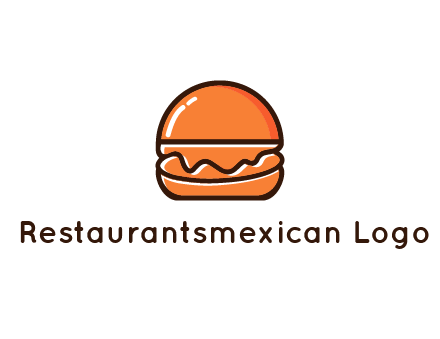 burger icon for fast food logo