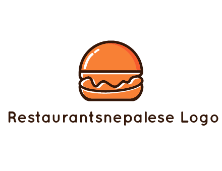 burger icon for fast food logo