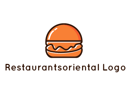 burger icon for fast food logo