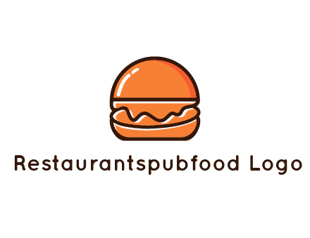 burger icon for fast food logo