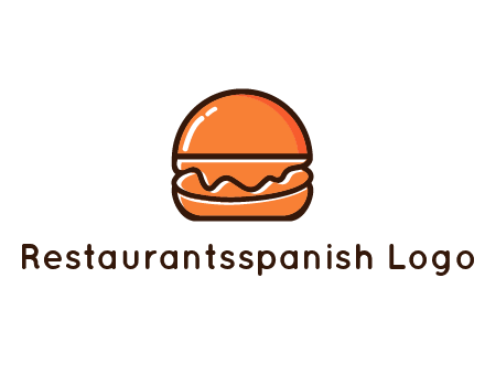 burger icon for fast food logo