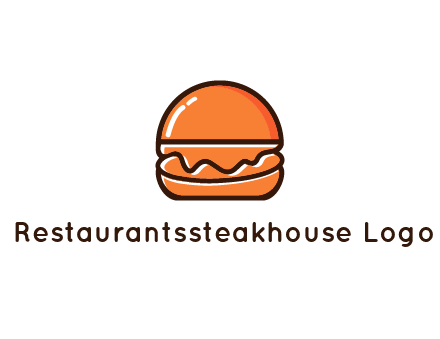 burger icon for fast food logo