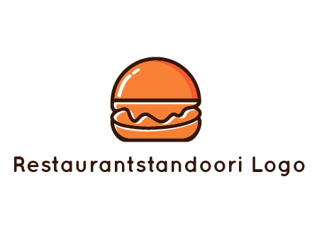 burger icon for fast food logo