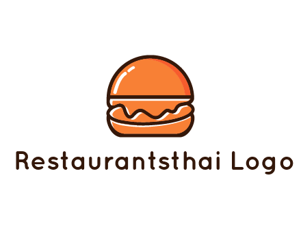 burger icon for fast food logo