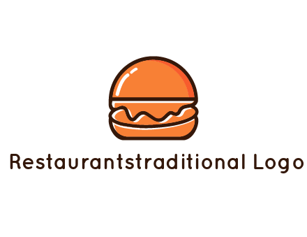 burger icon for fast food logo