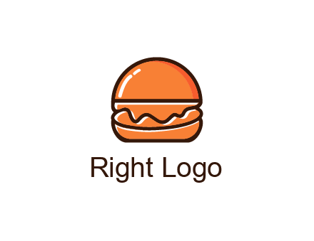 burger icon for fast food logo