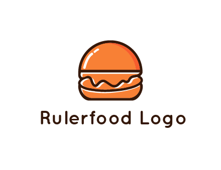 burger icon for fast food logo