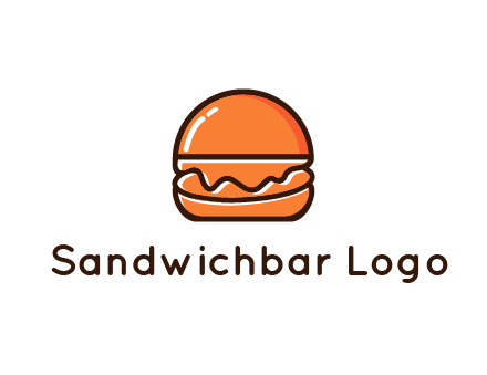 burger icon for fast food logo