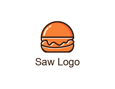 burger icon for fast food logo
