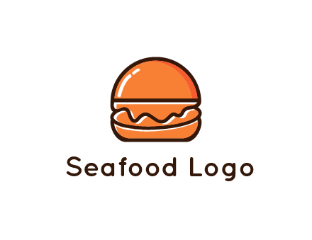burger icon for fast food logo