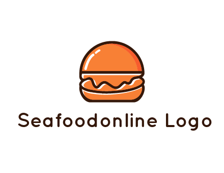 burger icon for fast food logo