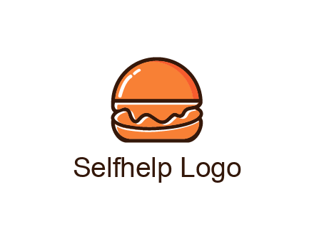 burger icon for fast food logo