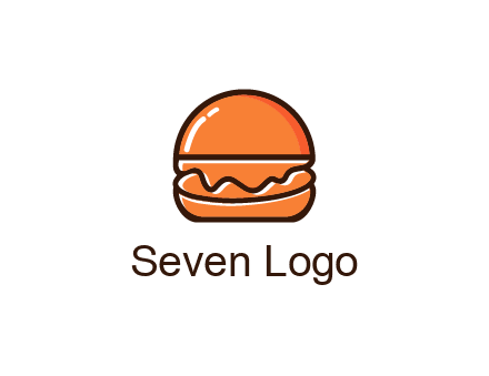 burger icon for fast food logo