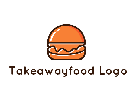 burger icon for fast food logo