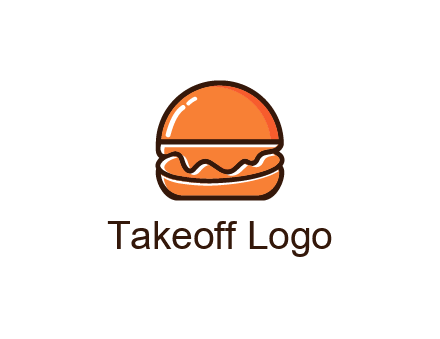 burger icon for fast food logo
