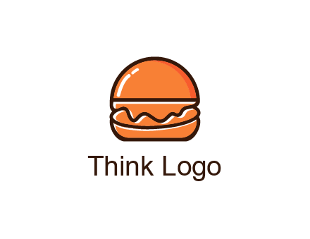 burger icon for fast food logo