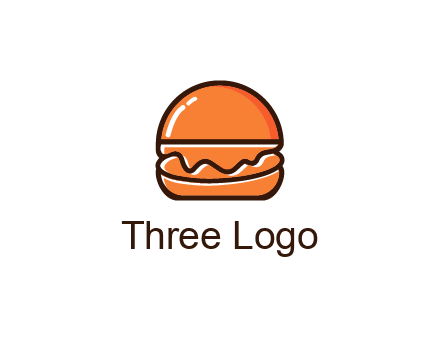 burger icon for fast food logo
