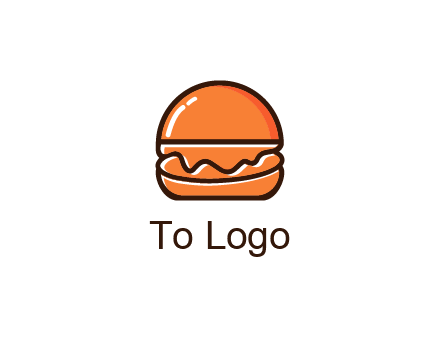 burger icon for fast food logo