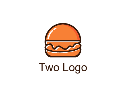 burger icon for fast food logo