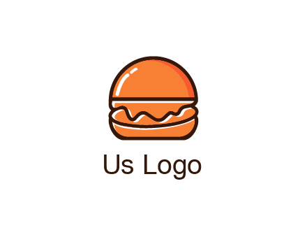 burger icon for fast food logo