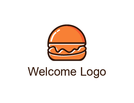 burger icon for fast food logo